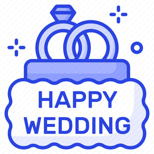 Happy, wedding, rings, decoration, love, romance, marriage icon - Download on Iconfinder