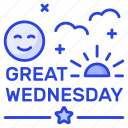 great, wednesday, event, festival, wishing, day, lettering