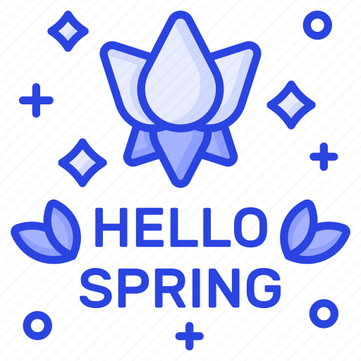 Hello, spring, season, welcome, weather, nature, environment icon - Download on Iconfinder