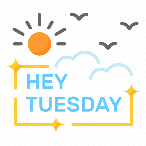 Hello, hey, tuesday, typography, calligraphy, happy, day icon - Download on Iconfinder