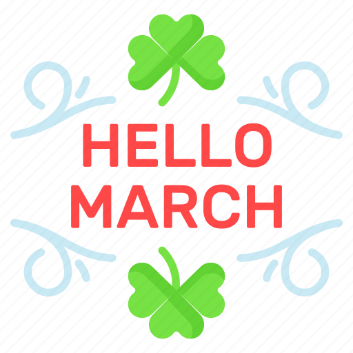 Hello, march, happy, month, spring time, season, spring icon - Download on Iconfinder