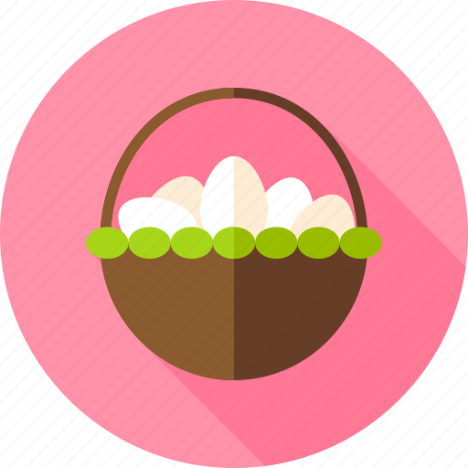 Basket, easter, egg, food, hen egg, holiday, seasonal icon - Download on Iconfinder