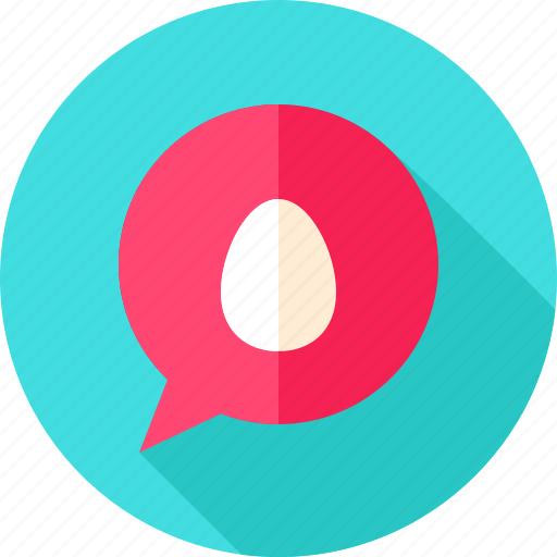 Bubble, chat, easter, egg, holiday, message, speech icon - Download on Iconfinder