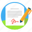 accept, agreement, arrangement, autograph, confirm, deal, diagnosis, draft, handwritten, pen, sign, signature, signing, contract, apply 