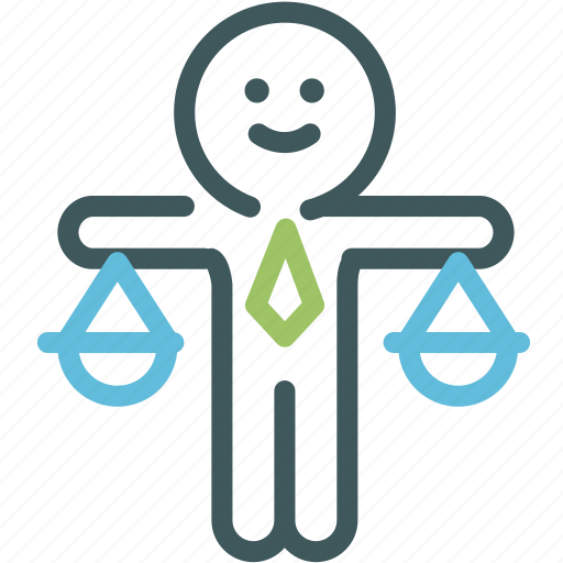 Balance, business man, fair, human, judge, justice, resource icon - Download on Iconfinder