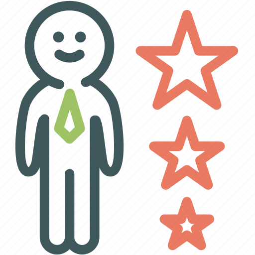 Businessman, human, outstanding employee, professional, rating, resource, star icon - Download on Iconfinder
