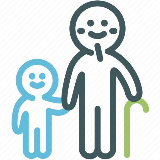 Family, grandfather, grandfather and granddaughter, human, man, people, resource icon - Download on Iconfinder
