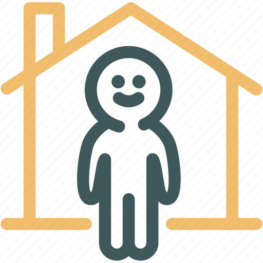 Architecture, home, house, human, man, resource, single house icon - Download on Iconfinder