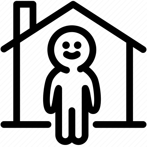 Architecture, home, house, human, man, resource, single house icon - Download on Iconfinder