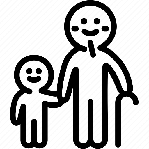 Family, grandfather, grandfather and granddaughter, human, people, resource icon - Download on Iconfinder