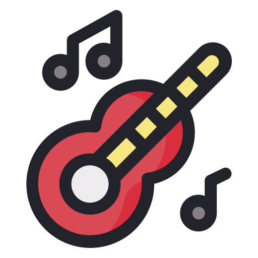 Guitar, new year, holliday, party, festive, year, decoration icon - Free download