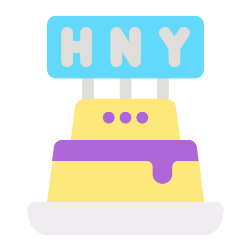 Cake, new year, holliday, party, festive, year, decoration icon - Free download
