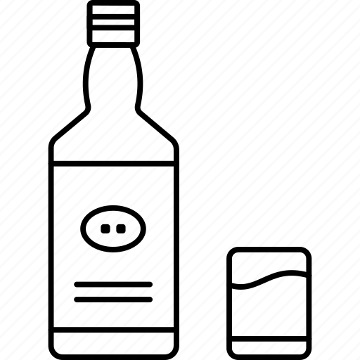Whiskey bottle, whiskey, bottle, drink, alcohol, beverage, alcohol-drink icon - Download on Iconfinder