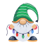 cute dwarf, cute midget, christmas gnome, festive gnome, winter gnome 