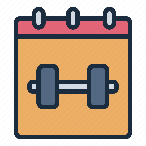 Schedule, date, time, gym, sport, healthy, lifestyle icon - Download on Iconfinder
