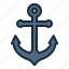 anchor, boat, transportation, harbour, harbor, ship 