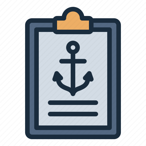 Document, report, clipboard, harbour, harbor icon - Download on Iconfinder