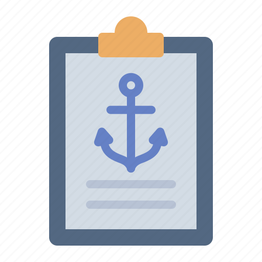 Document, report, clipboard, harbour, harbor icon - Download on Iconfinder