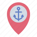 harbour, location, pin, harbor, transportation