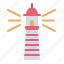 lighthouse, building, beach, coastline, harbour, harbor 