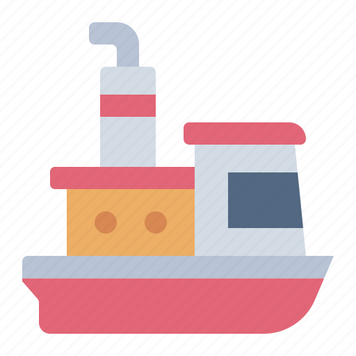 Boat, ship, harbour, harbor, tug boat icon - Download on Iconfinder