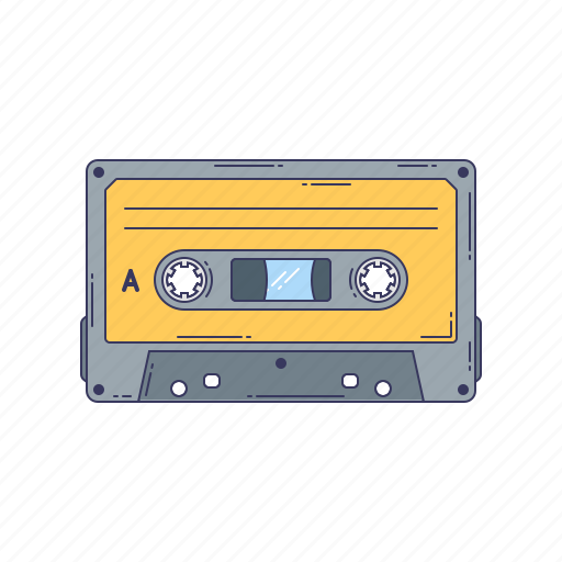 Cassette, device, hardware, magnetic tape, technique icon - Download on Iconfinder
