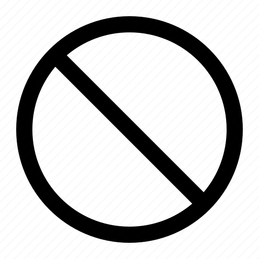 Circle, reject, slash, slash circle icon - Download on Iconfinder