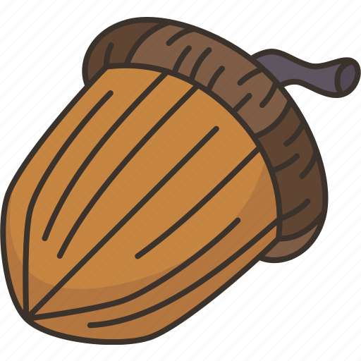 Acorn, oak, fruit, nut, seasonal icon - Download on Iconfinder