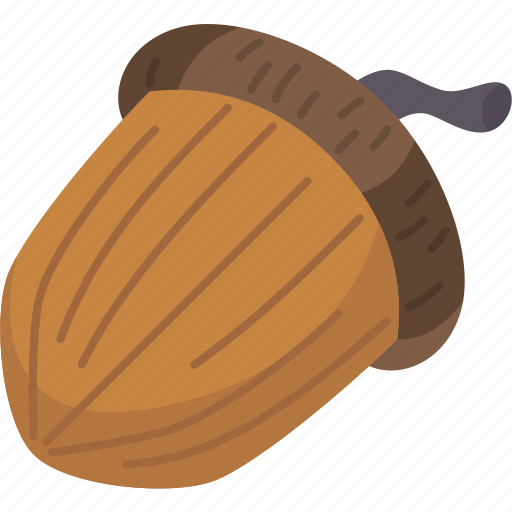 Acorn, oak, fruit, nut, seasonal icon - Download on Iconfinder