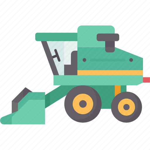 Harvester, combine, farmland, machinery, heavy icon - Download on Iconfinder