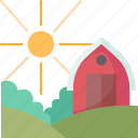 agriculture, barn, house, farm, countryside