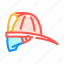 firefighter, hat, cap, white, head, summer 