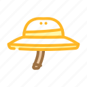 safari, hat, cap, white, head, summer