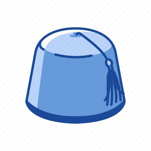 Cap, clothing, fez, fez hat, hat, red felt hat, tarboosh icon - Download on Iconfinder