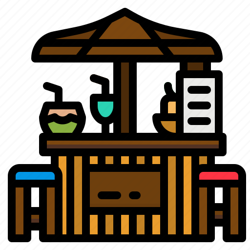 Bar, beach, drinks, food, vacations icon - Download on Iconfinder