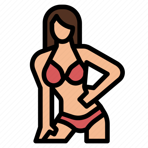 Bikini Fashion Female Style Swimsuit Icon Download On Iconfinder