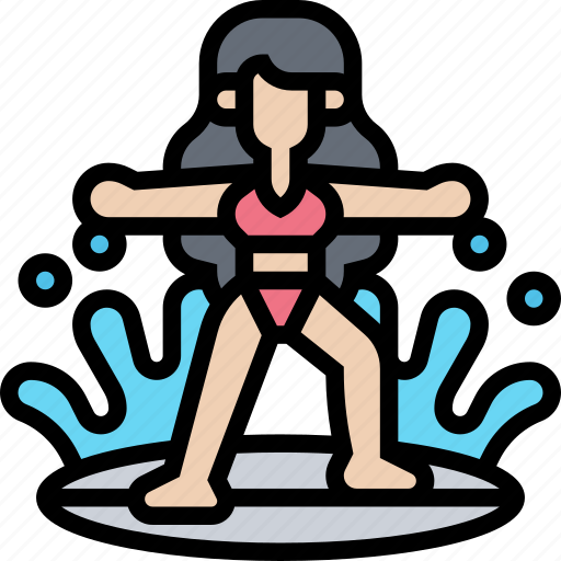 Surfer, wave, sea, recreation, activity icon - Download on Iconfinder