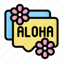 aloha, vacation, travel, tourism, text