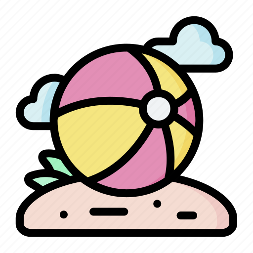 Ball, beach, fun, inflatable, play icon - Download on Iconfinder