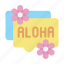 aloha, vacation, travel, tourism, text 