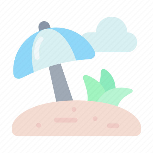 Beach, holiday, sun, umbrella, vacation icon - Download on Iconfinder