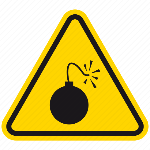 Attention, bomb, caution, danger, explosion, hazard, warning icon - Download on Iconfinder
