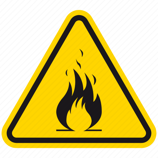 Danger, emergency, fire, flame, flammable, hazard, warning icon - Download on Iconfinder