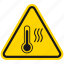 danger, hazard, high temperature, hot, temperature, thermometer, warning 