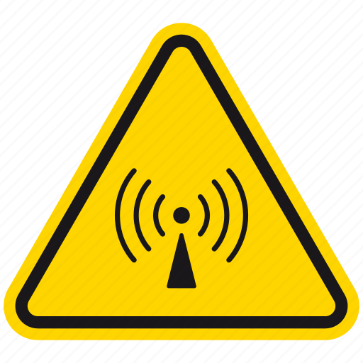 Danger, hazard, internet, non ionizing radiation, radiation, warning, wi-fi icon - Download on Iconfinder