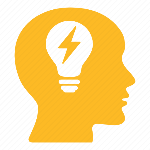 Head, bald, bulb, creative, energy, lightbulb, power icon - Download on Iconfinder