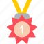 medal, award, prize, quality, reward, ribbon, icon 