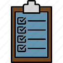checklist, checkmark, document, list, paper, todo, tasks, check, survey, icon