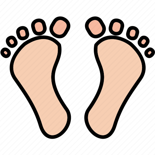 Digital, footprint, barefoot, human, steps, walking, icon icon - Download on Iconfinder