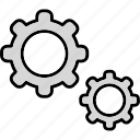 settings, gear, onfig, options, preferences, service, tools, icon